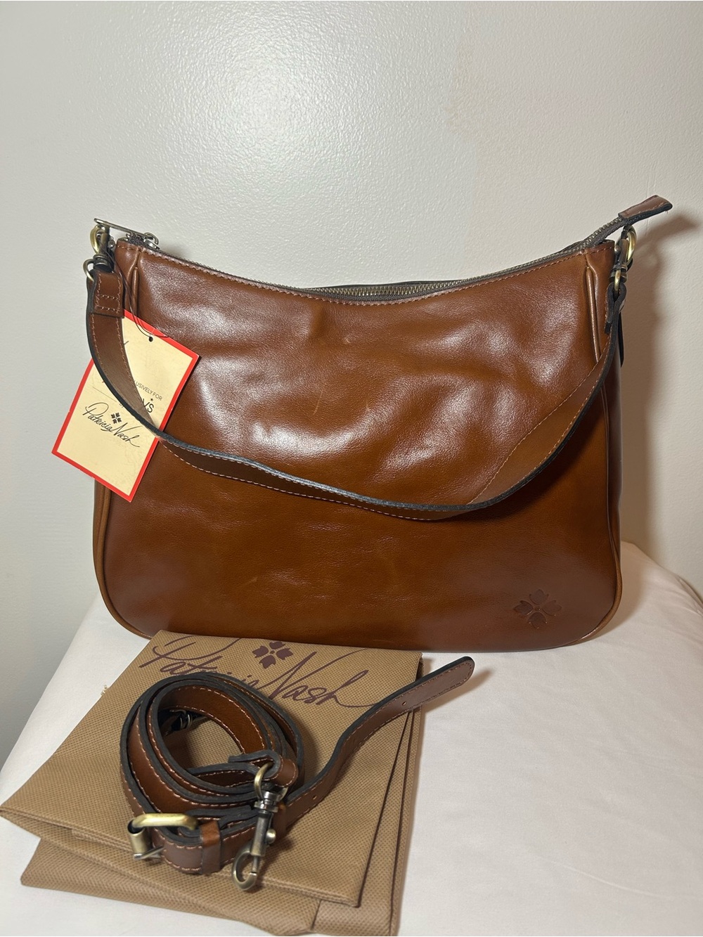 Patricia Nash
Athani Large Shoulder Handbag hobo bag leather brown